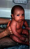 Blake in the bath (6 wks)