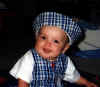 Blake in a funny hat