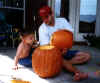 carving pumpkins